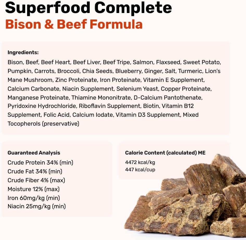BADLANDS RANCH Air-Dried Fish & Turkey Dog Food, 87% Meat, 24 oz