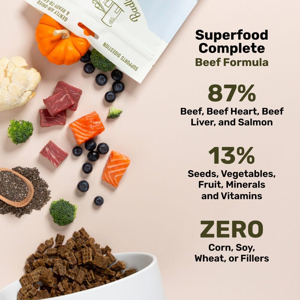 BADLANDS RANCH Air-Dried Fish & Turkey Dog Food, 87% Meat, 24 oz