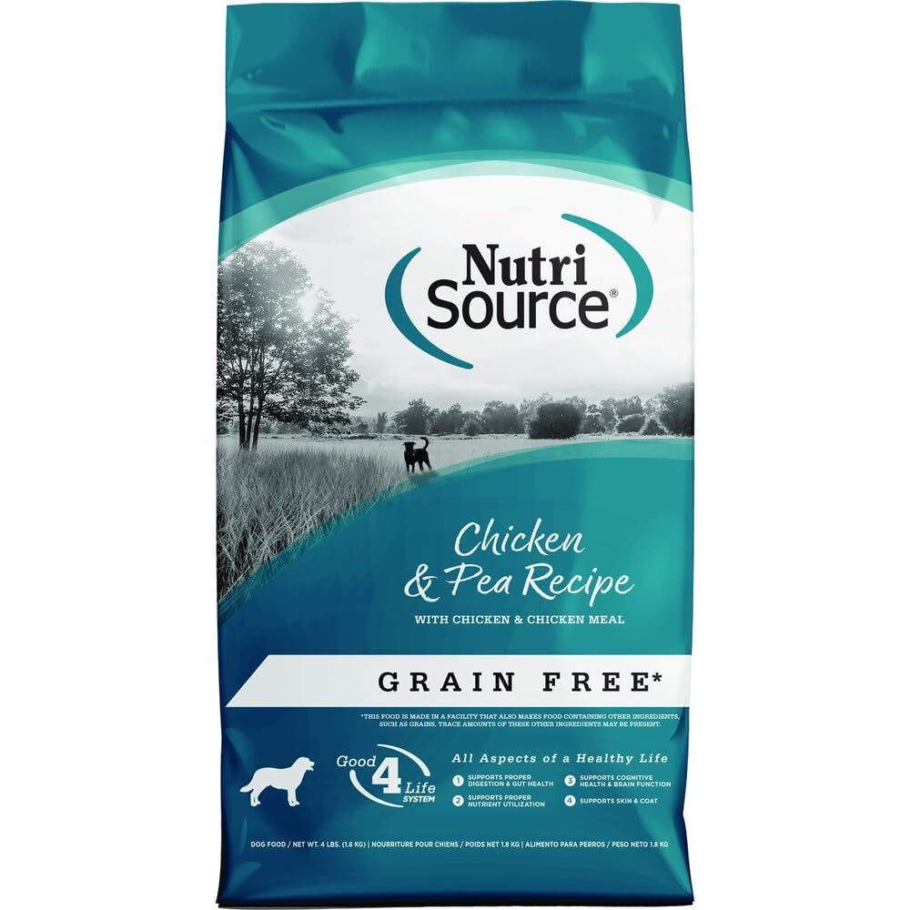 NutriSource Grain Free Dry Dog Food, Seafood Select, 4lb
