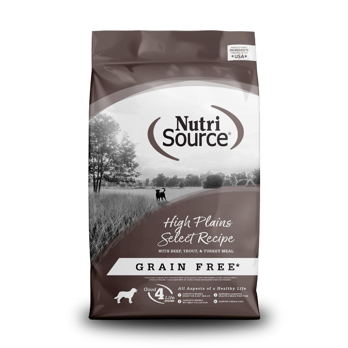 NutriSource Grain Free Dry Dog Food, Seafood Select, 4lb