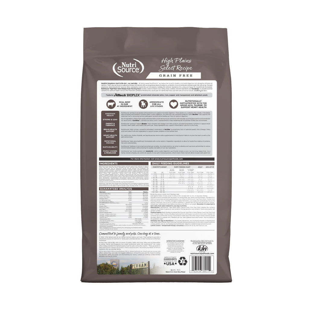NutriSource Grain Free Dry Dog Food, Seafood Select, 4lb