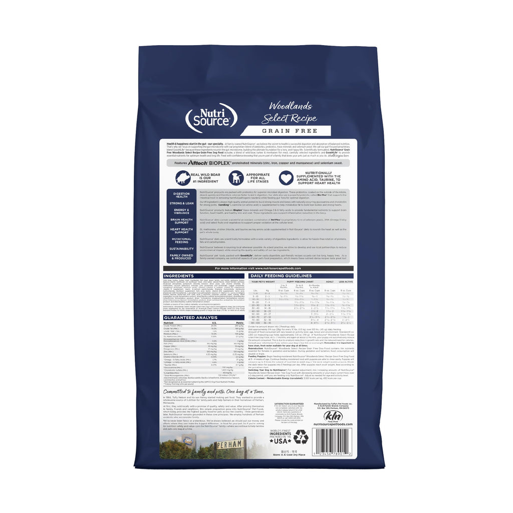 NutriSource Grain Free Dry Dog Food, Seafood Select, 4lb