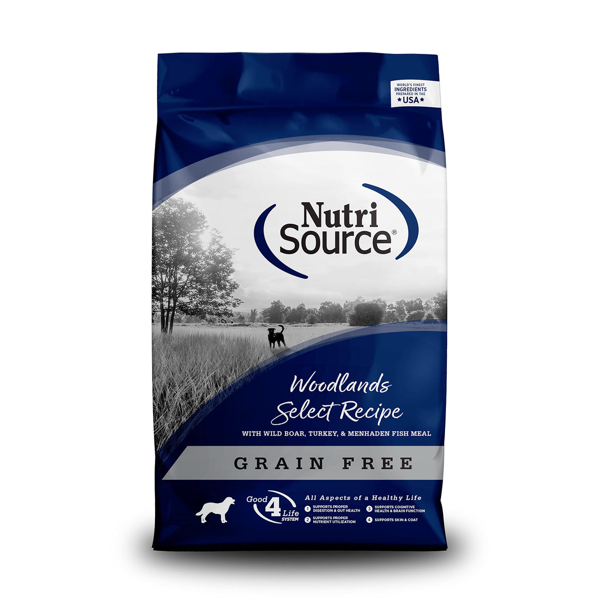 NutriSource Grain Free Dry Dog Food, Seafood Select, 4lb