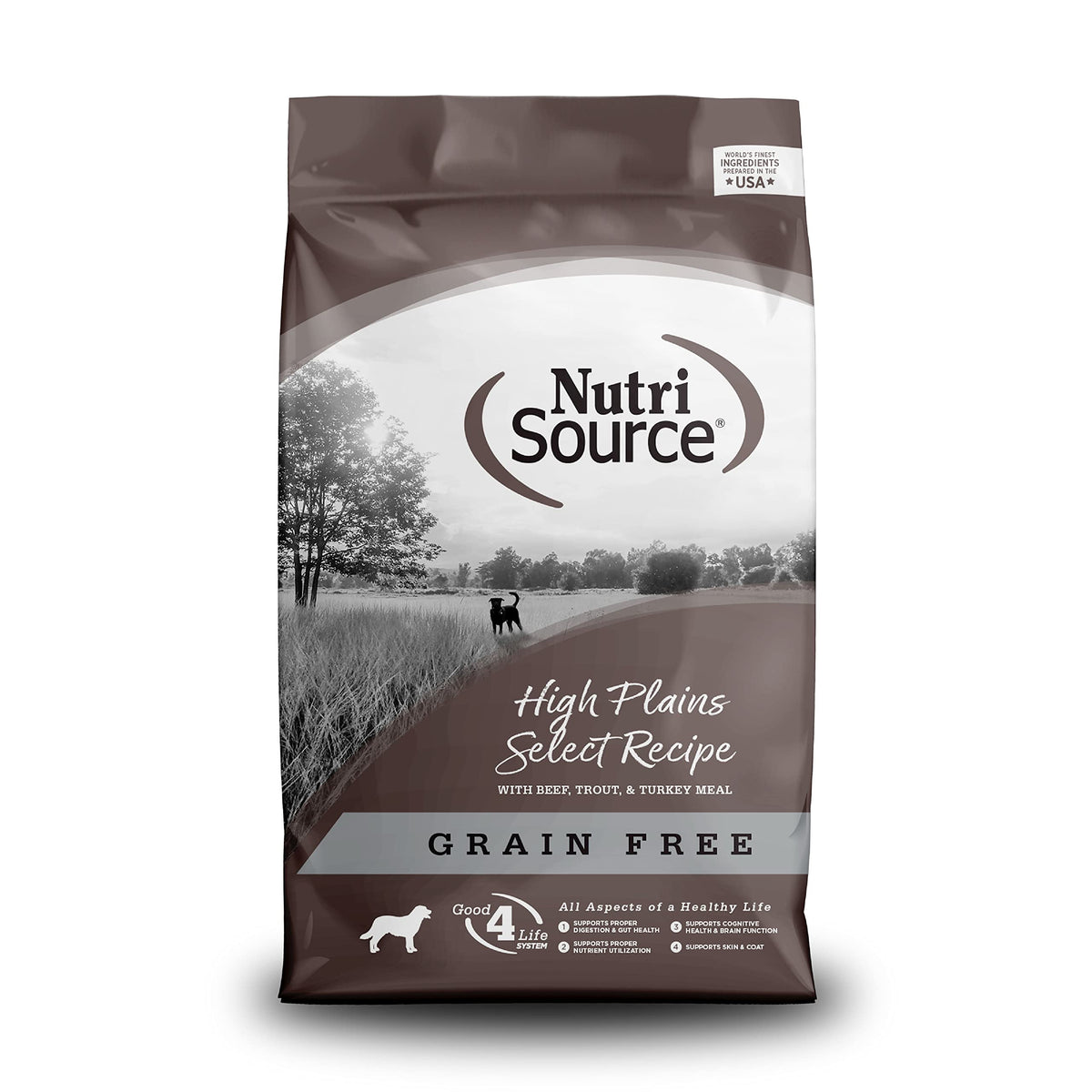 NutriSource Grain Free Dry Dog Food, Seafood Select, 4lb