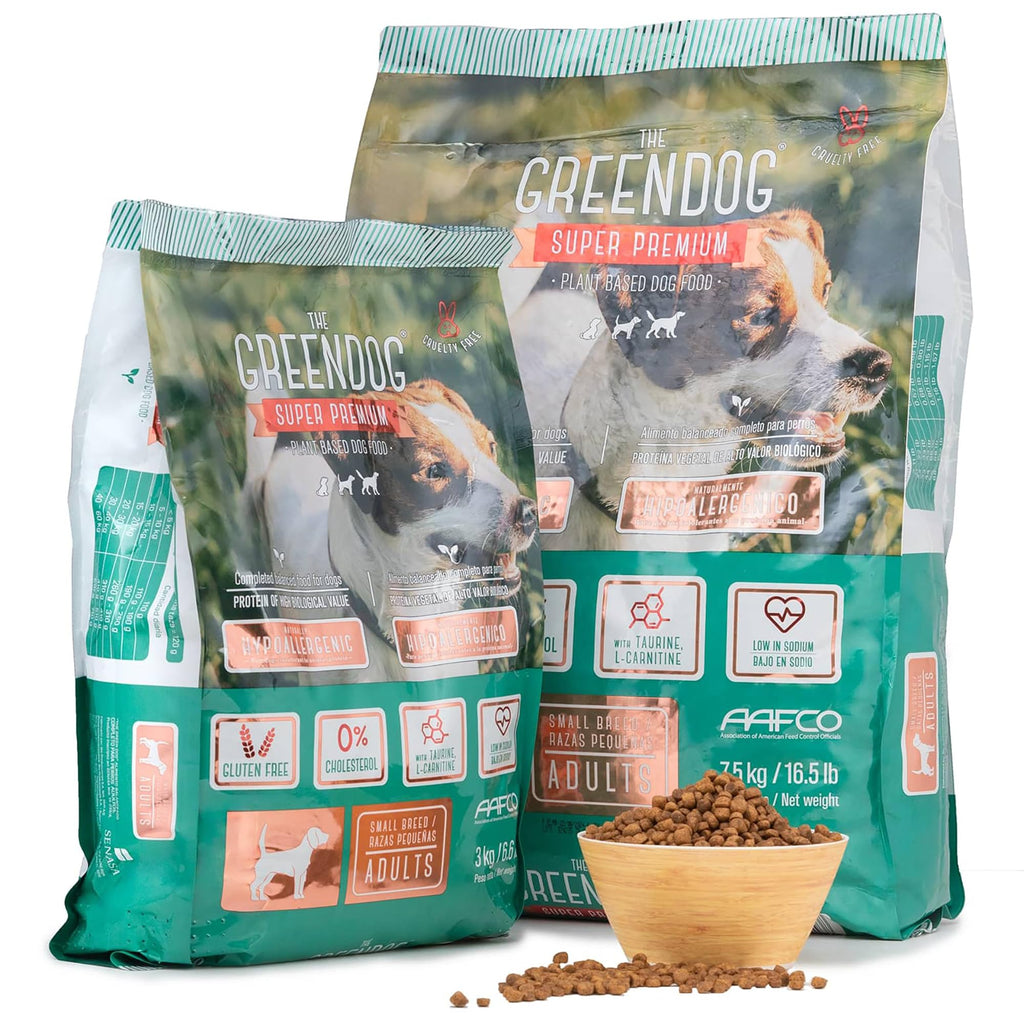 Super Premium - Adult Small Bite - 16.5 Lb Bag Dog Food - Plant Based Protein, Vegan Dry Pet Kibble, Gluten Free, Complete Nutrition