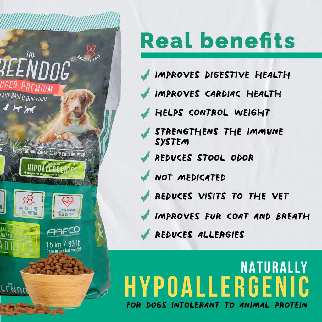 Super Premium - Adult Small Bite - 16.5 Lb Bag Dog Food - Plant Based Protein, Vegan Dry Pet Kibble, Gluten Free, Complete Nutrition
