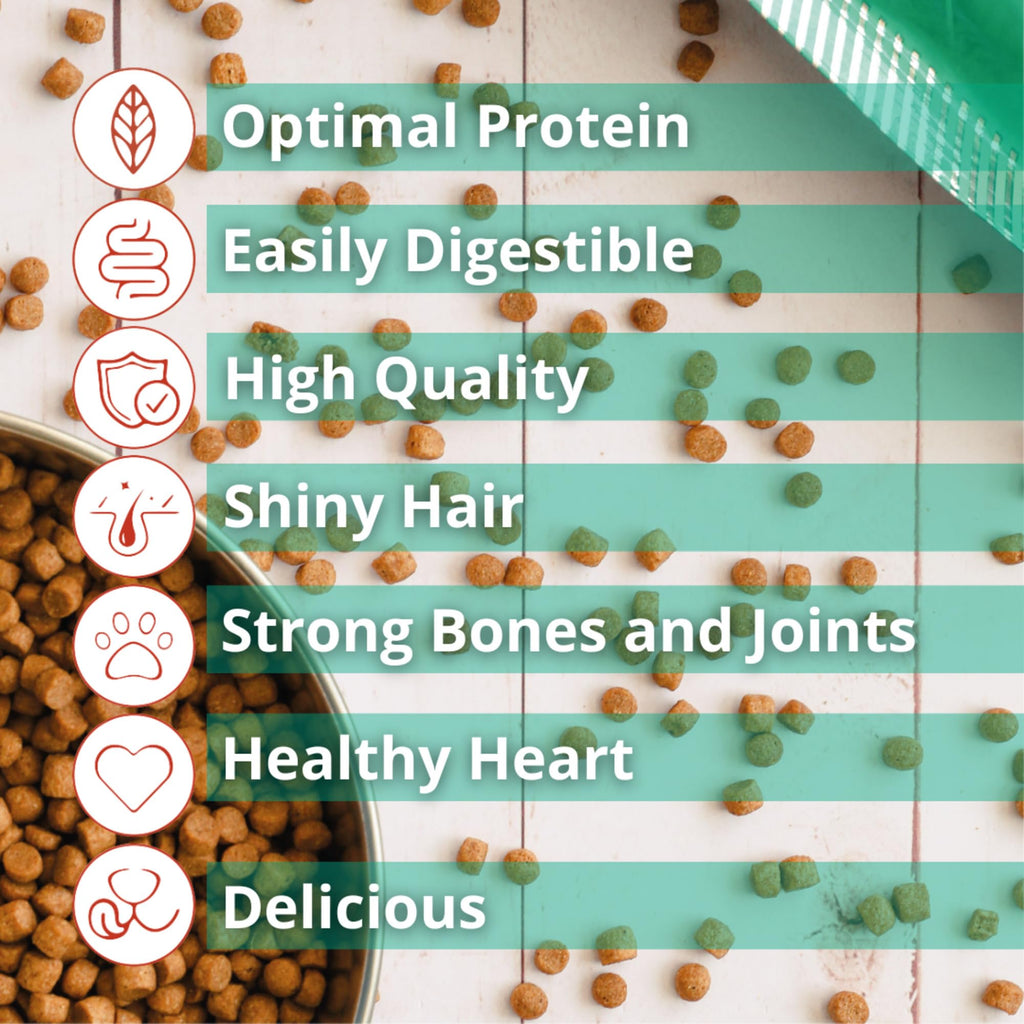 Super Premium - Adult Small Bite - 16.5 Lb Bag Dog Food - Plant Based Protein, Vegan Dry Pet Kibble, Gluten Free, Complete Nutrition