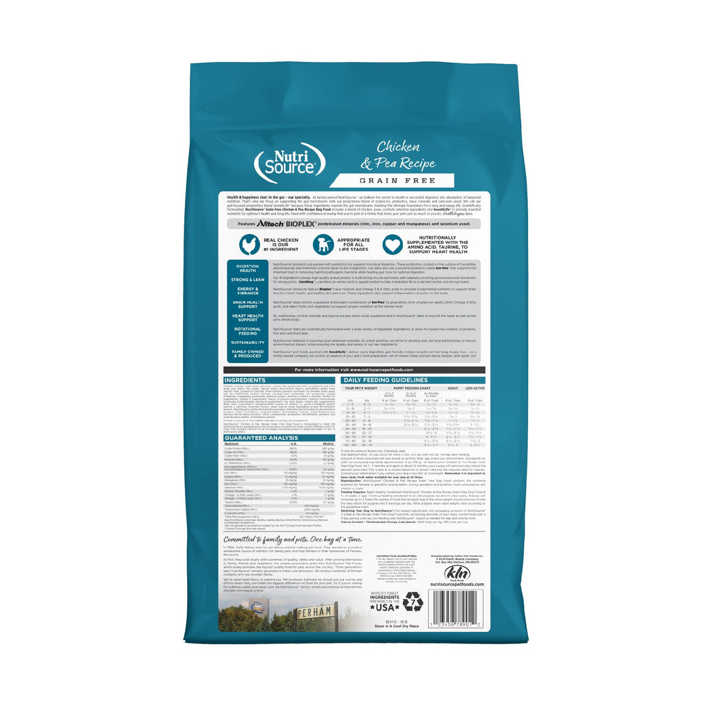 NutriSource Grain Free Dry Dog Food, Seafood Select, 4lb