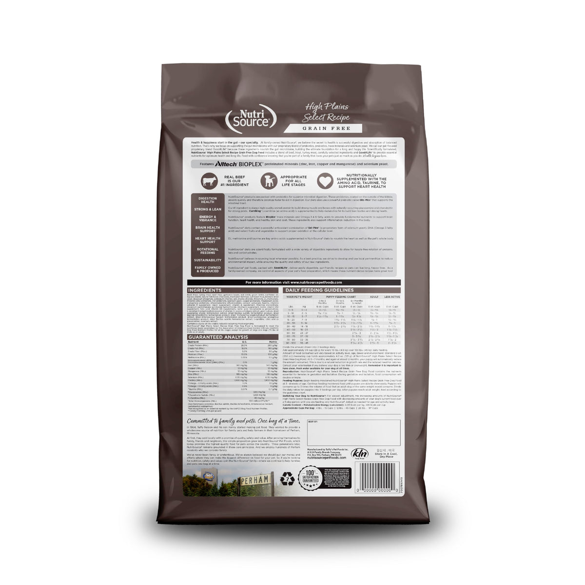 NutriSource Grain Free Dry Dog Food, Seafood Select, 4lb