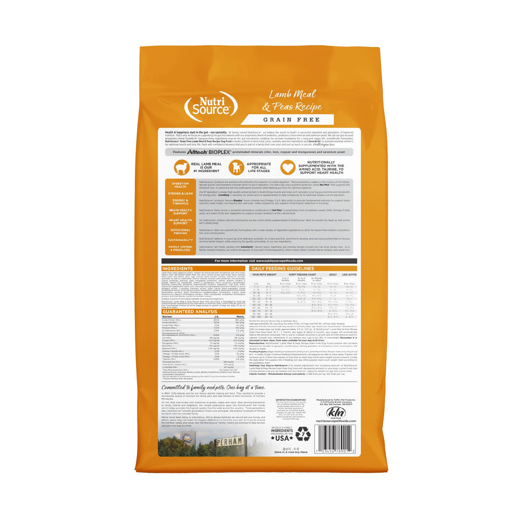NutriSource Grain Free Dry Dog Food, Seafood Select, 4lb