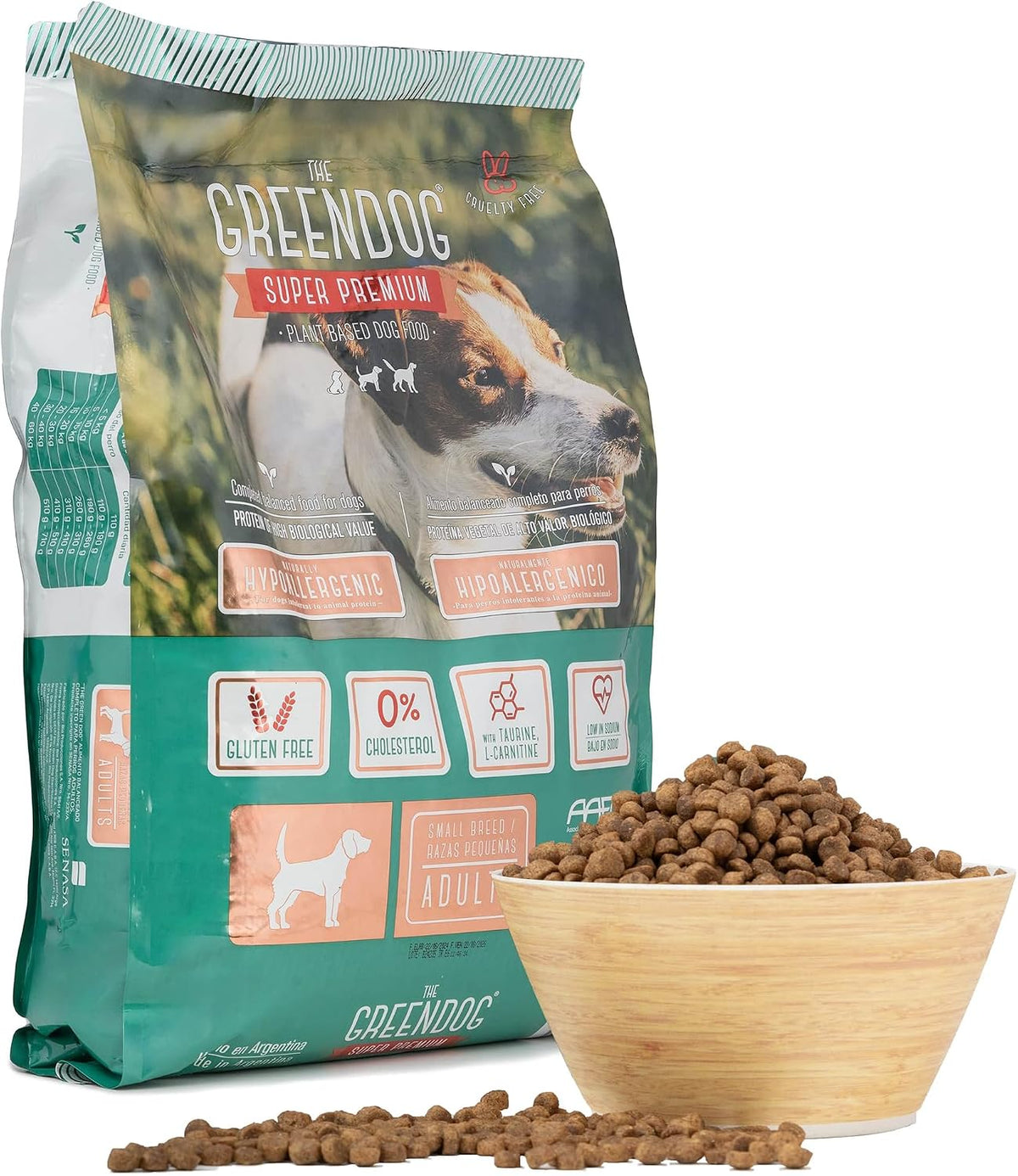 Super Premium - Adult Small Bite - 16.5 Lb Bag Dog Food - Plant Based Protein, Vegan Dry Pet Kibble, Gluten Free, Complete Nutrition