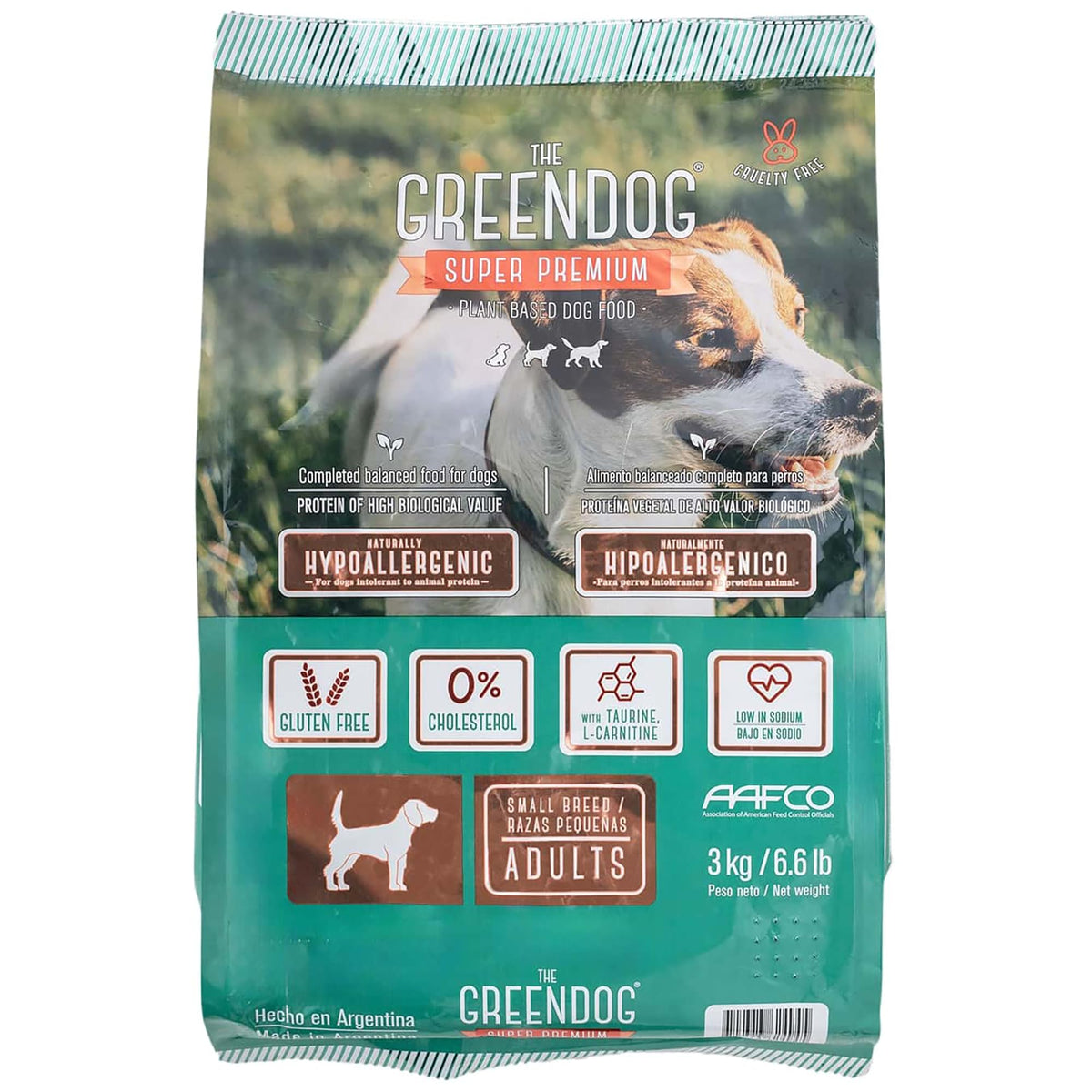 Super Premium - Adult Small Bite - 16.5 Lb Bag Dog Food - Plant Based Protein, Vegan Dry Pet Kibble, Gluten Free, Complete Nutrition
