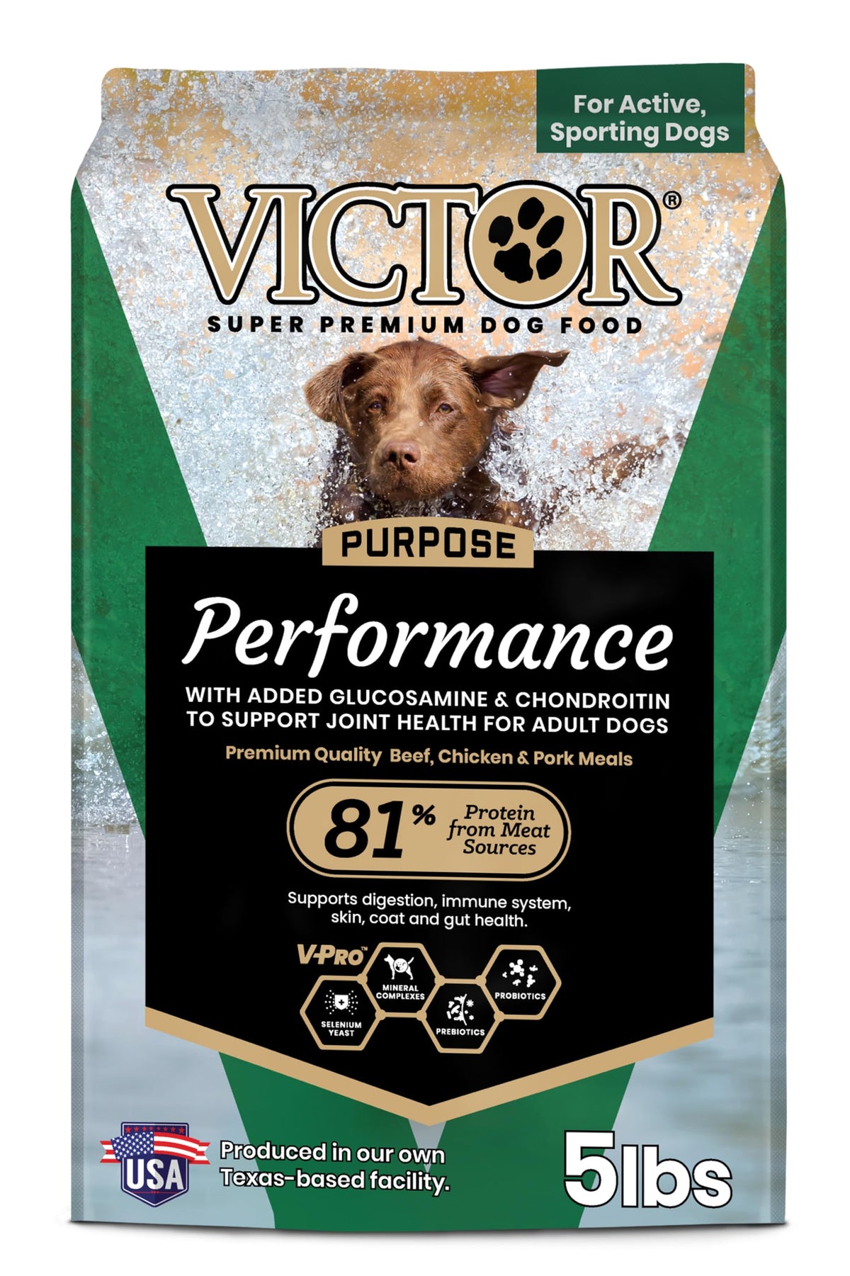 VICTOR Performance Dry Dog Food - Beef, Chicken & Pork Meal, 40 lb